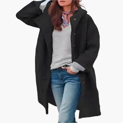 Elizabeth | Abrigo largo de invierno de corte holgado para mujer
