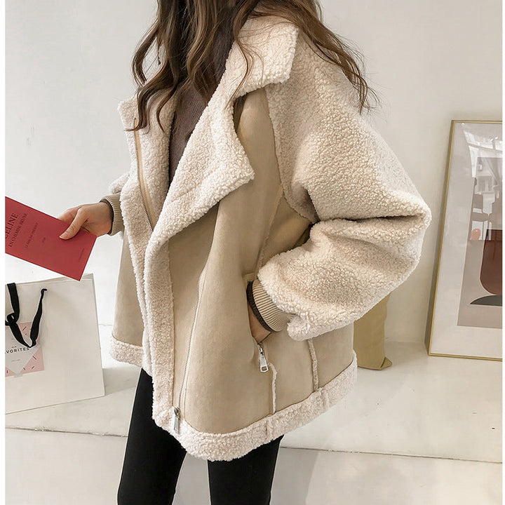 Women's Soft Faux Shearling Oversized Coat