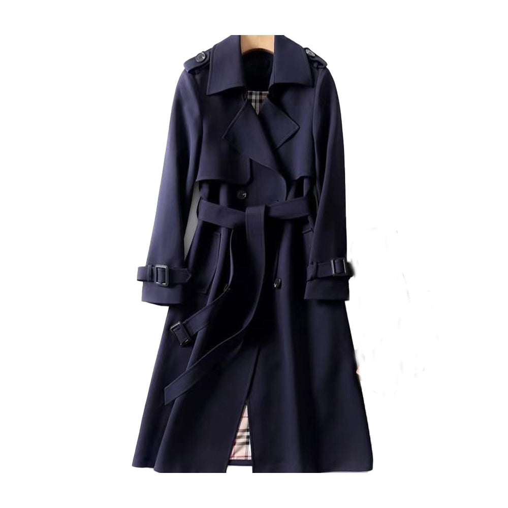 Women’s Double-Breasted Belted Trench Coat
