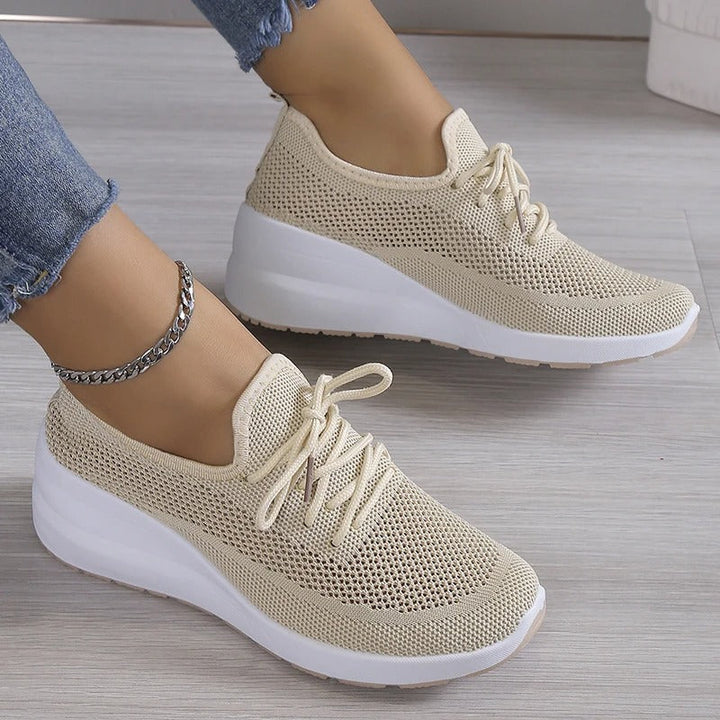 LuxeSpark Platform Walking Shoes