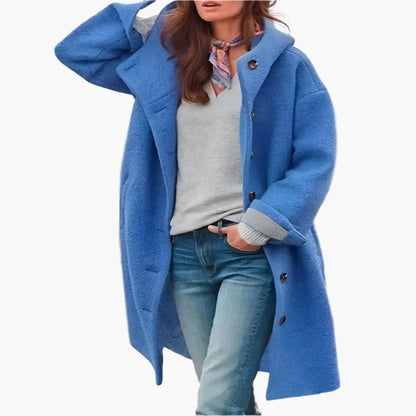Elizabeth | Abrigo largo de invierno de corte holgado para mujer
