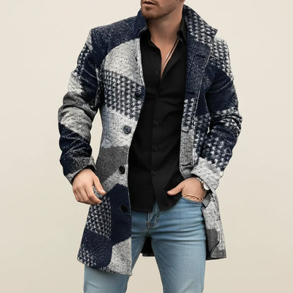 Jordan | Abrigo de invierno estilo patchwork para hombre