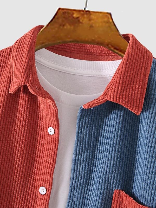 Edmund | Men’s Color-Block Corduroy Shirt