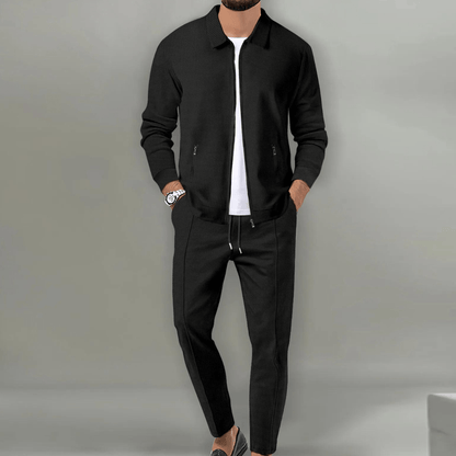 Owen | Chándal informal con chaqueta con cremallera para hombre