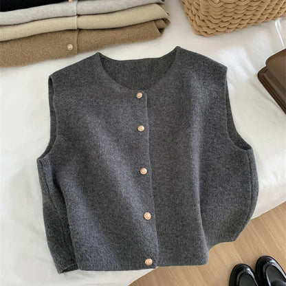 Ruby | Chaleco informal sin mangas con botones para mujer