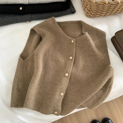 Ruby | Chaleco informal sin mangas con botones para mujer