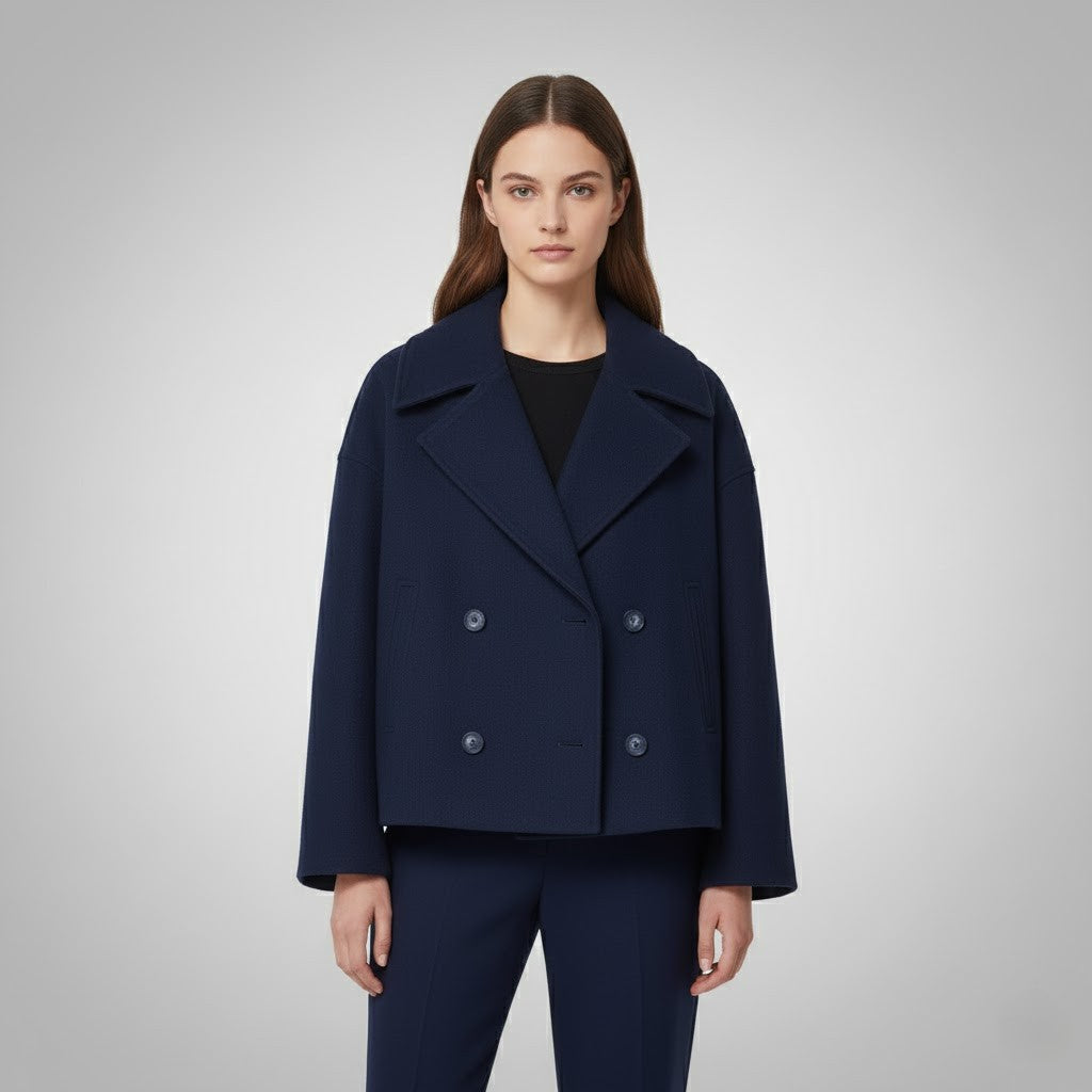 Georgia | Chaqueta corta clásica de doble botón para mujer