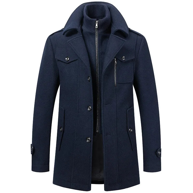 Classic Thermal Wool Blend Coat