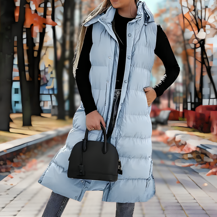 Claire | Abrigo largo acolchado informal de invierno para mujer