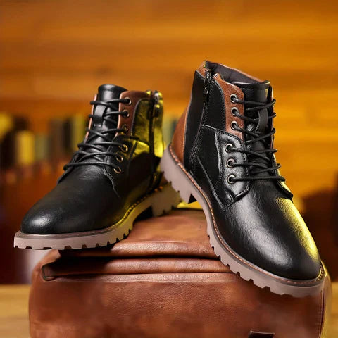 Sturdy Lace-Up Boots