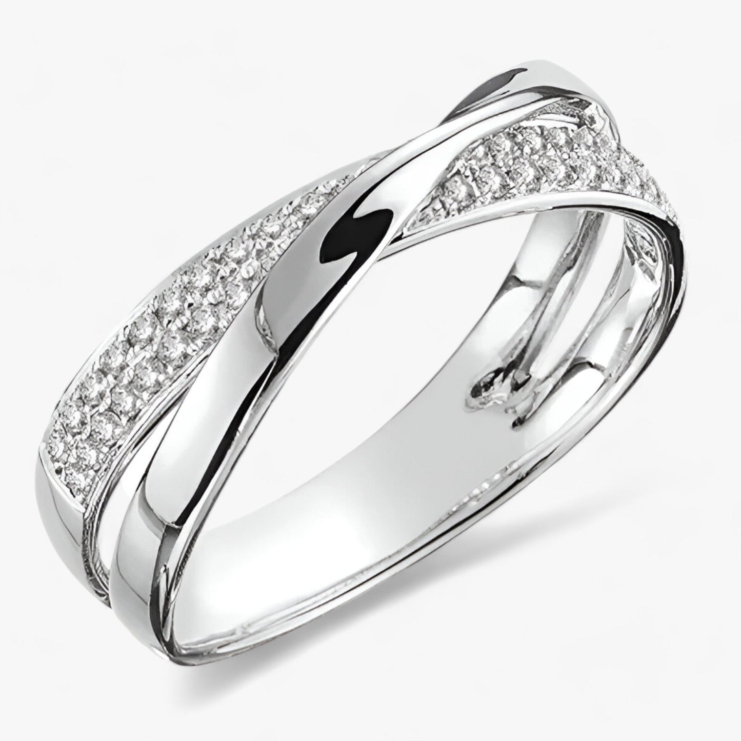 Criss-Cross Band Ring