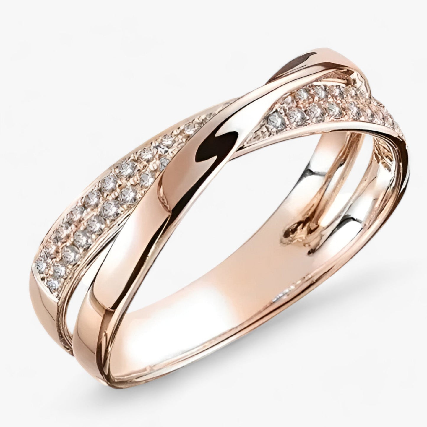 Criss-Cross Band Ring