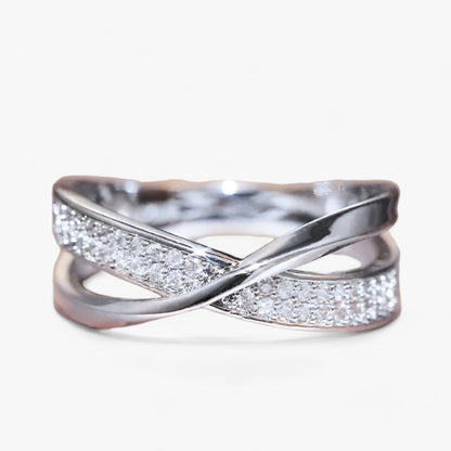 Criss-Cross Band Ring
