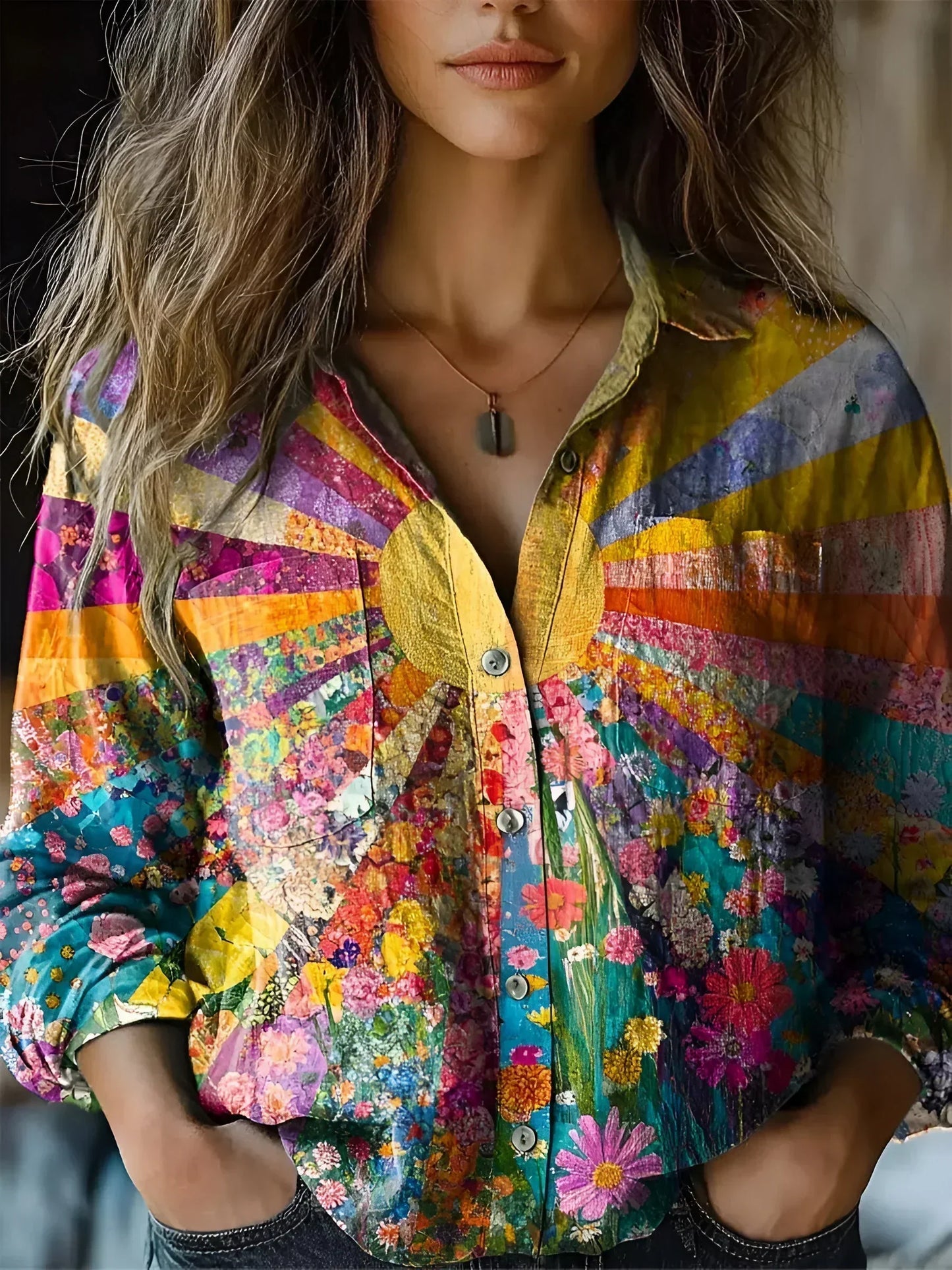 Tineke | Blusa radiante de girasol