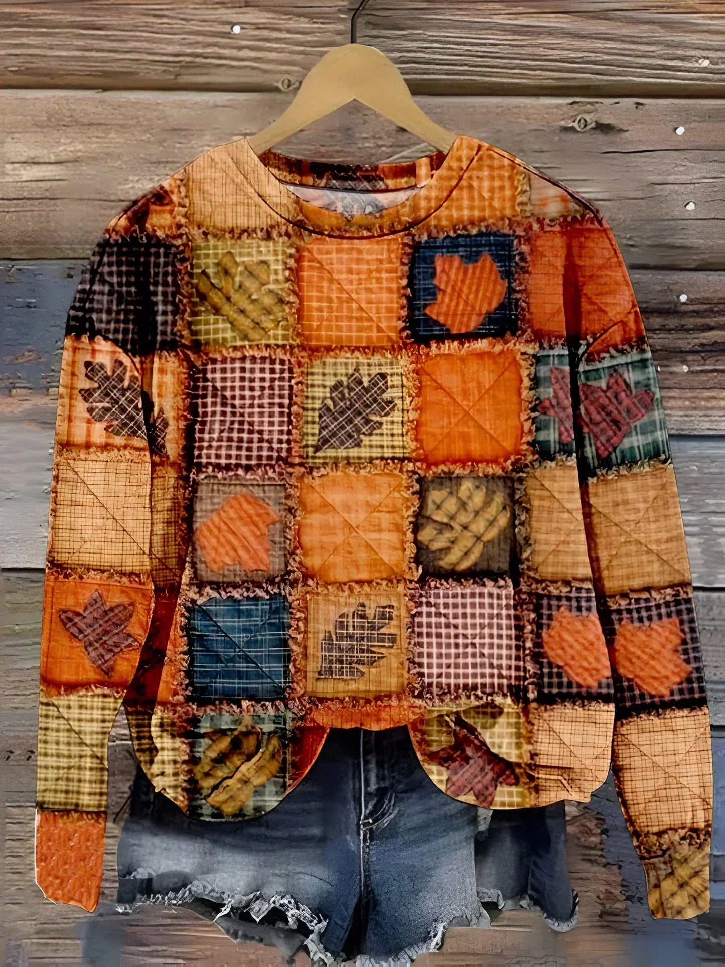 Soft Patchwork Sweater