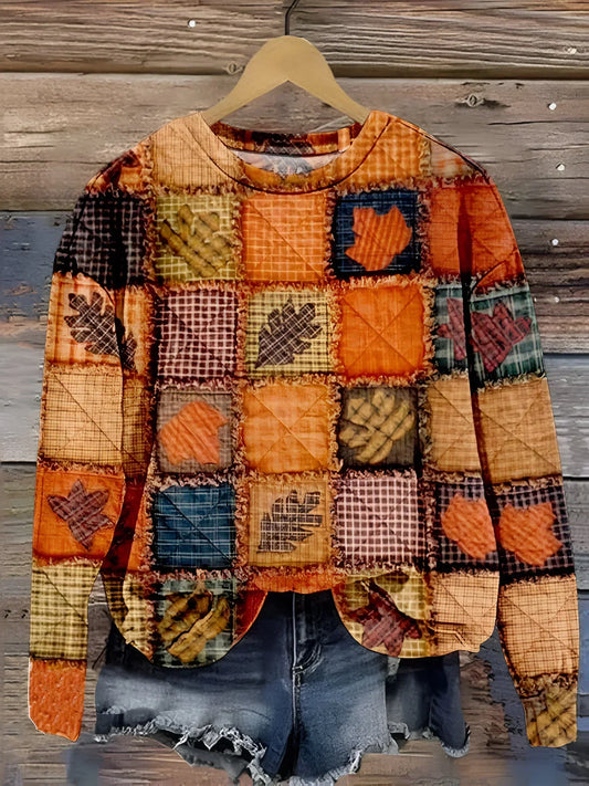 Soft Patchwork Sweater