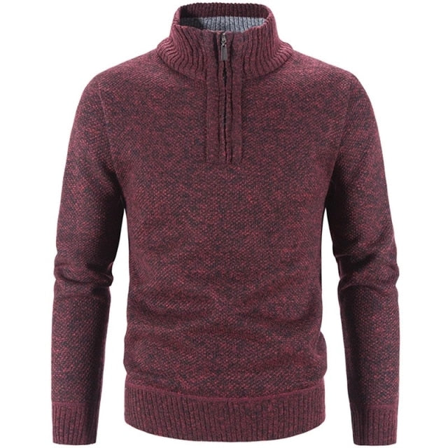 Ethan™ - Suéter informal elegante con media cremallera