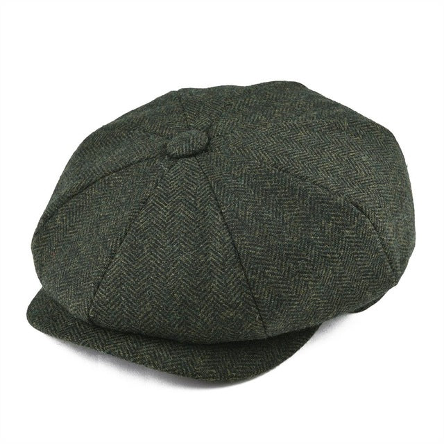 Classic Vintage Wool Flat Cap