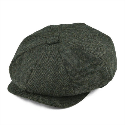 Classic Vintage Wool Flat Cap
