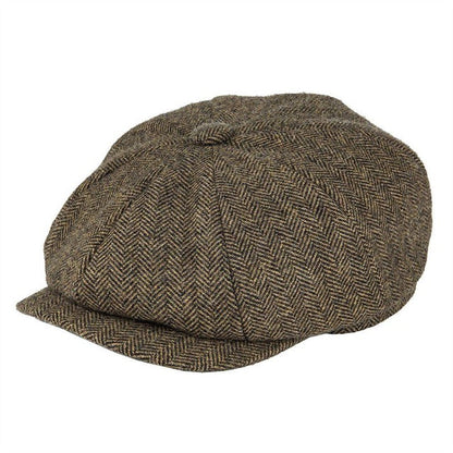 Classic Vintage Wool Flat Cap