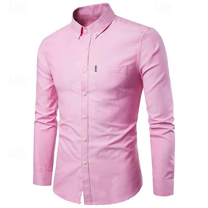 James | Camisa informal con botones y bolsillo en el pecho para hombre