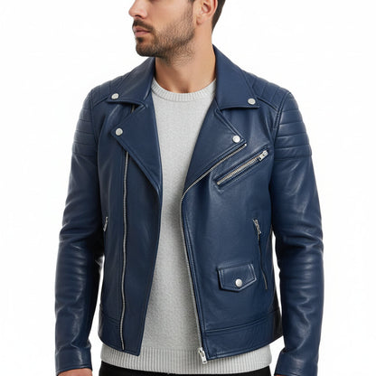 Jeremiah | Winter Zip Up Men Leather jacket