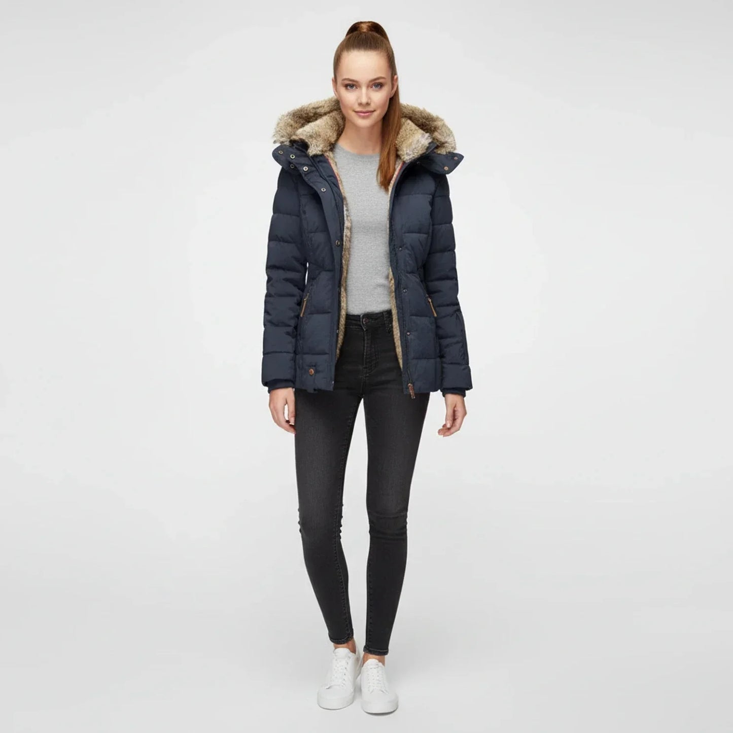 Women's Hooded Quilted Puffer Jacket