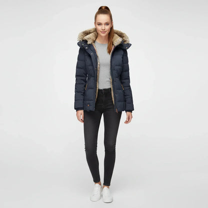 Women's Hooded Quilted Puffer Jacket