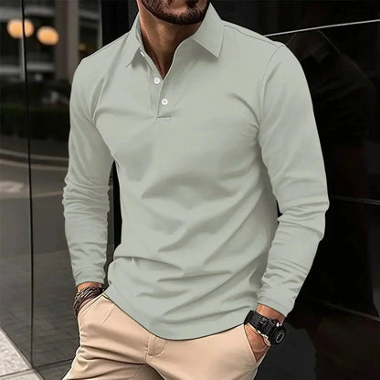 Adrian | Polo de manga larga con corte moderno