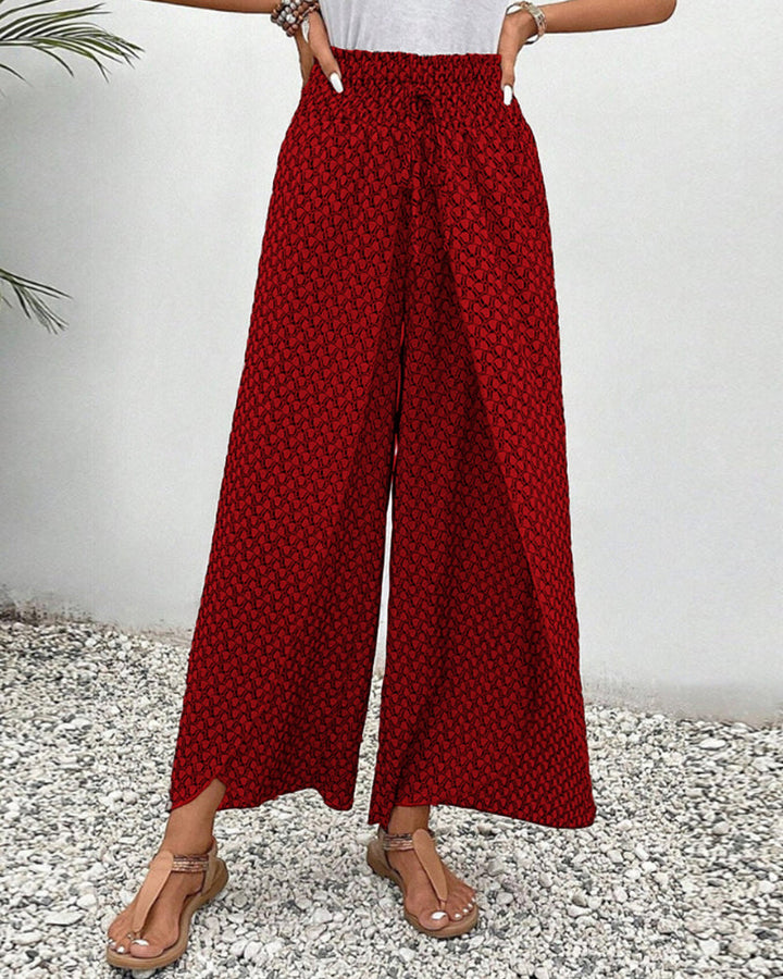 WOMEN'S WIDE-LEG TROUSERS