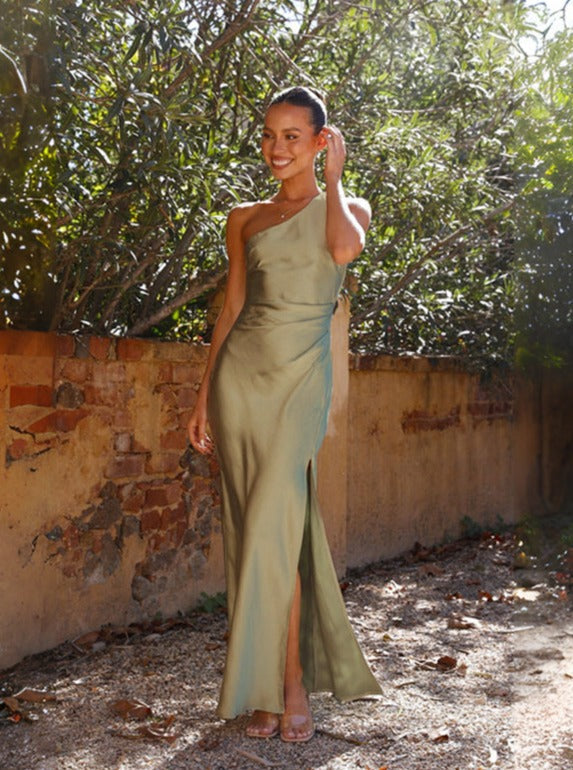 Julia | Spring Women One Shoulder Maxi Dress