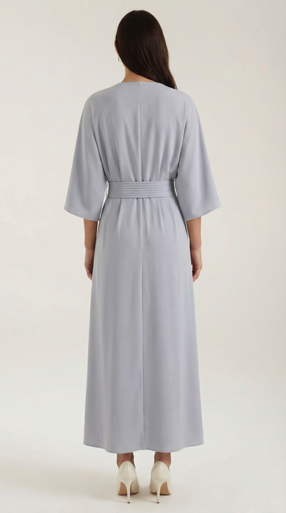 Vestido maxi Ana con cinturón en la cintura
