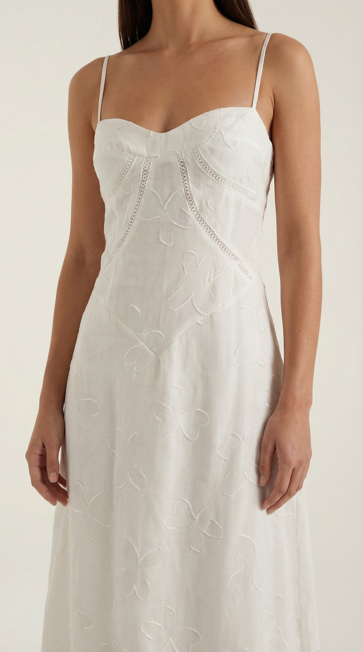 fitted lace wedding dress Arabelle Maxi Dress – lakeyo main image 0