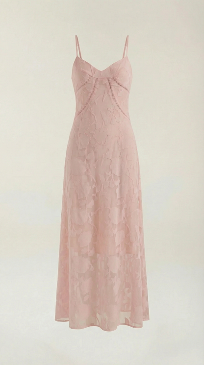 Vestido largo de encaje Arabelle
