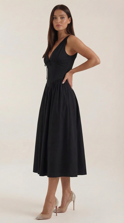 Vestido Cassiopeia Midi Plunge