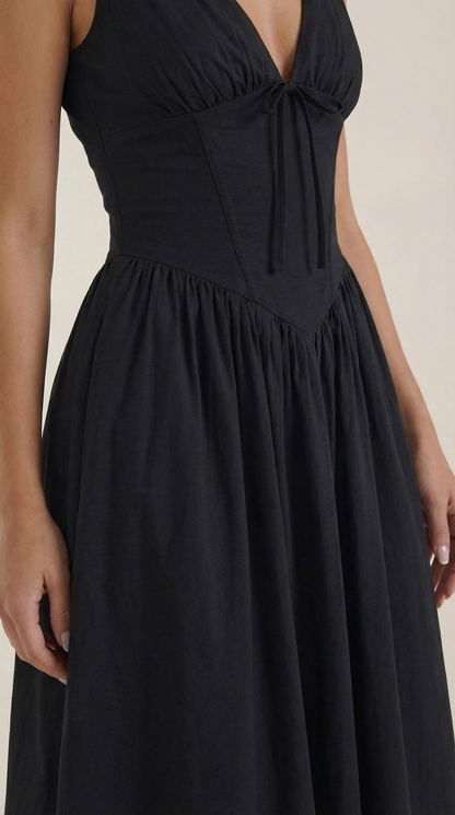 Vestido Cassiopeia Midi Plunge