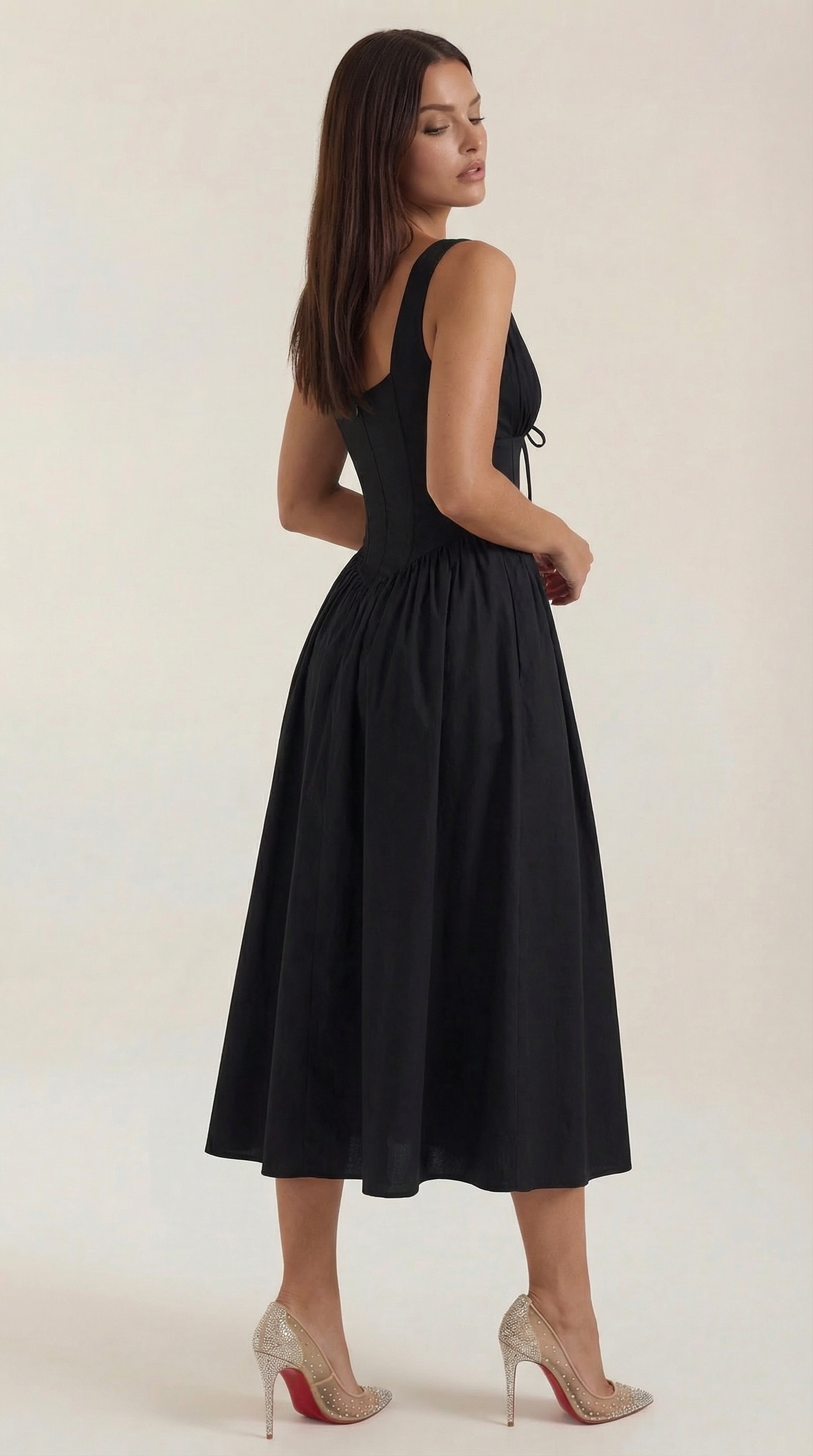 Vestido Cassiopeia Midi Plunge