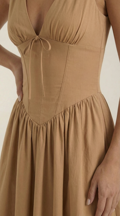 Vestido Cassiopeia Midi Plunge