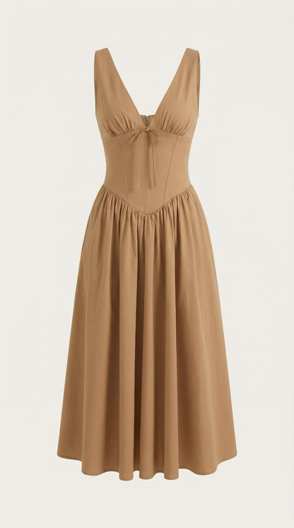 Vestido Cassiopeia Midi Plunge