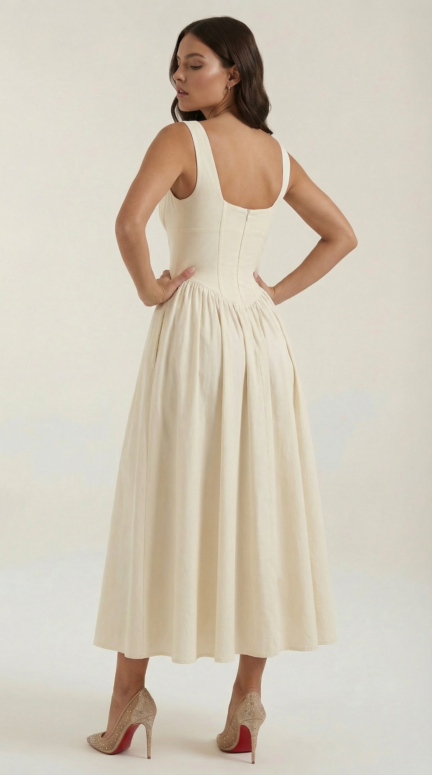 Vestido Cassiopeia Midi Plunge
