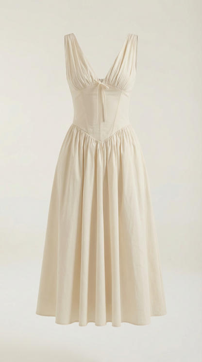 Vestido Cassiopeia Midi Plunge