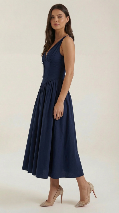 Vestido Cassiopeia Midi Plunge