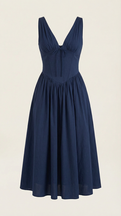 Vestido Cassiopeia Midi Plunge