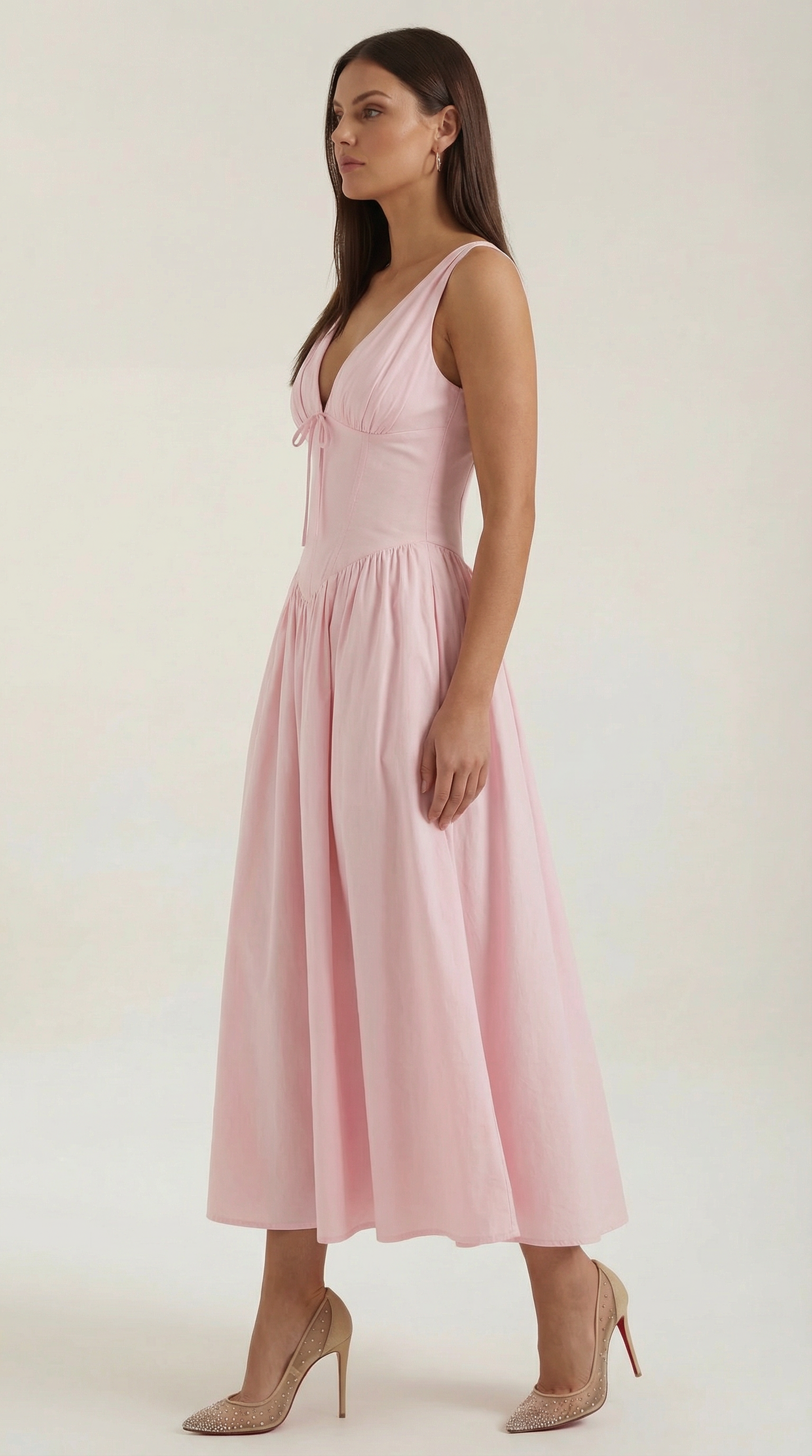 Vestido Cassiopeia Midi Plunge