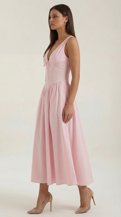 Vestido Cassiopeia Midi Plunge