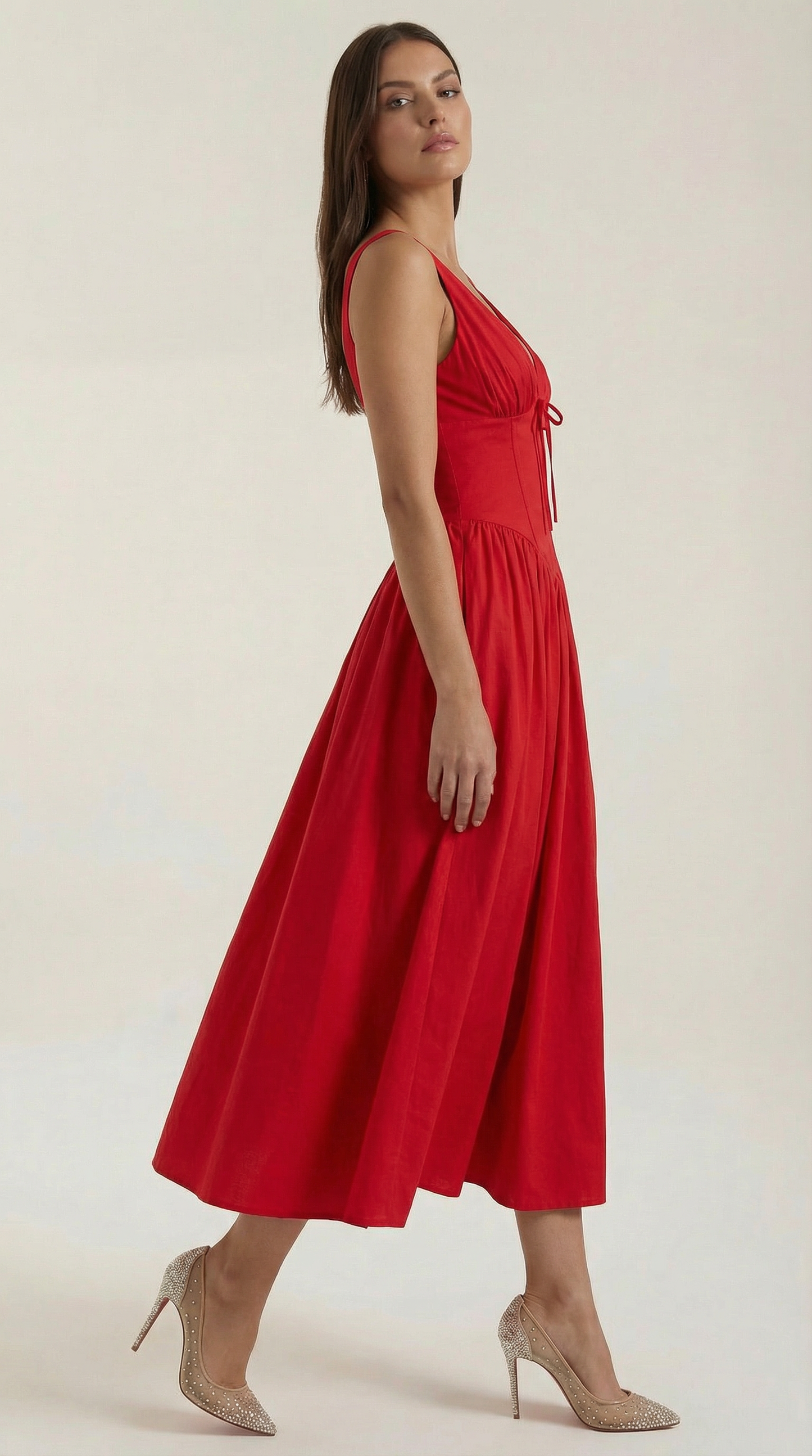 Vestido Cassiopeia Midi Plunge