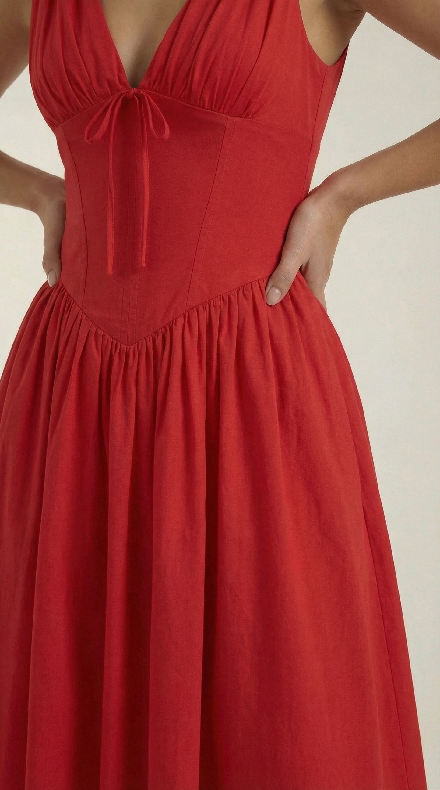 Vestido Cassiopeia Midi Plunge