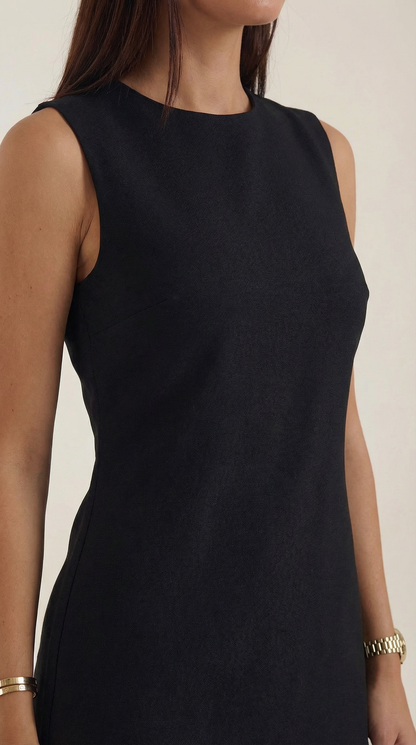 Minivestido evasé sin mangas Celine