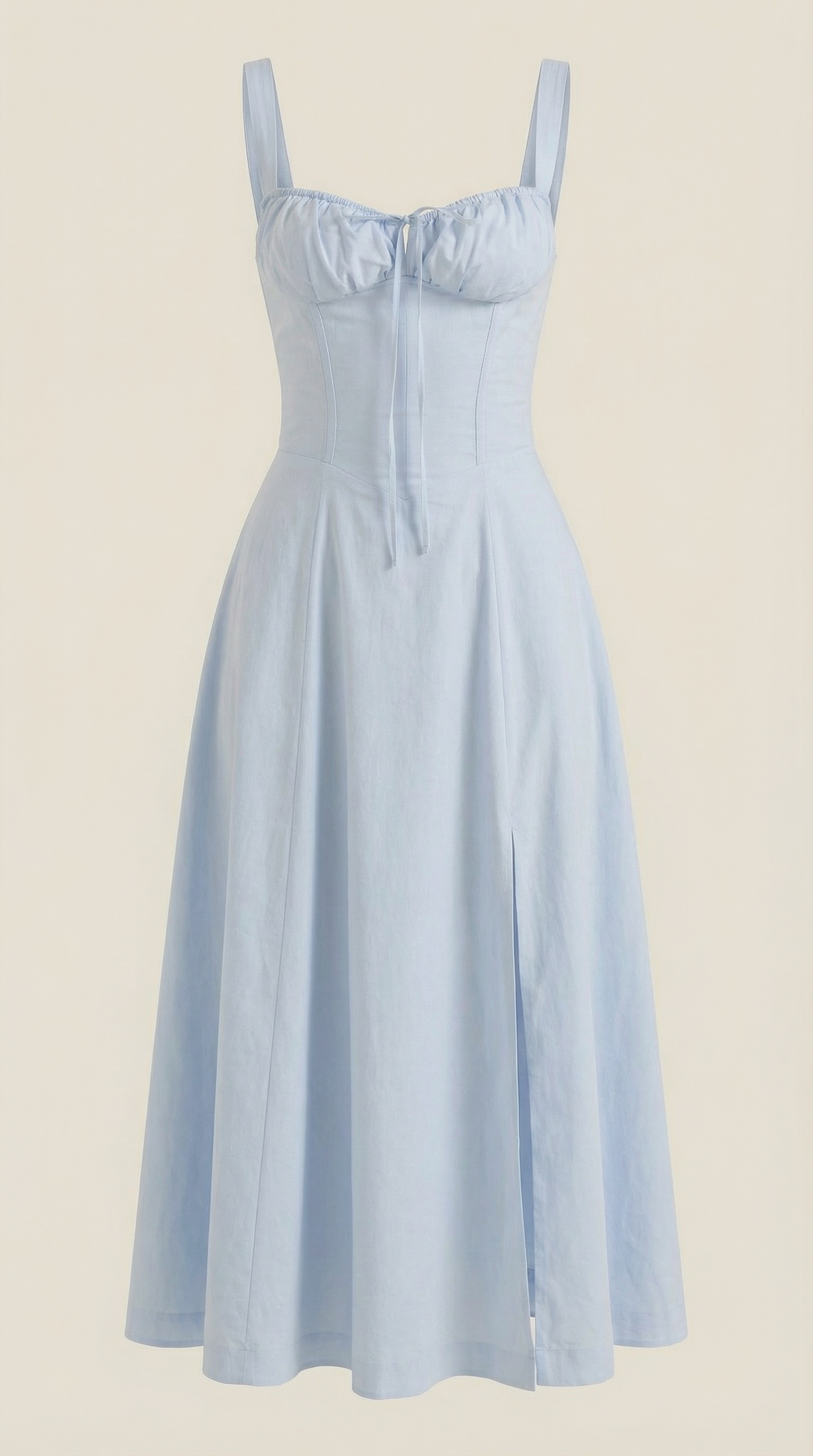 Vestido midi con cordones Jade