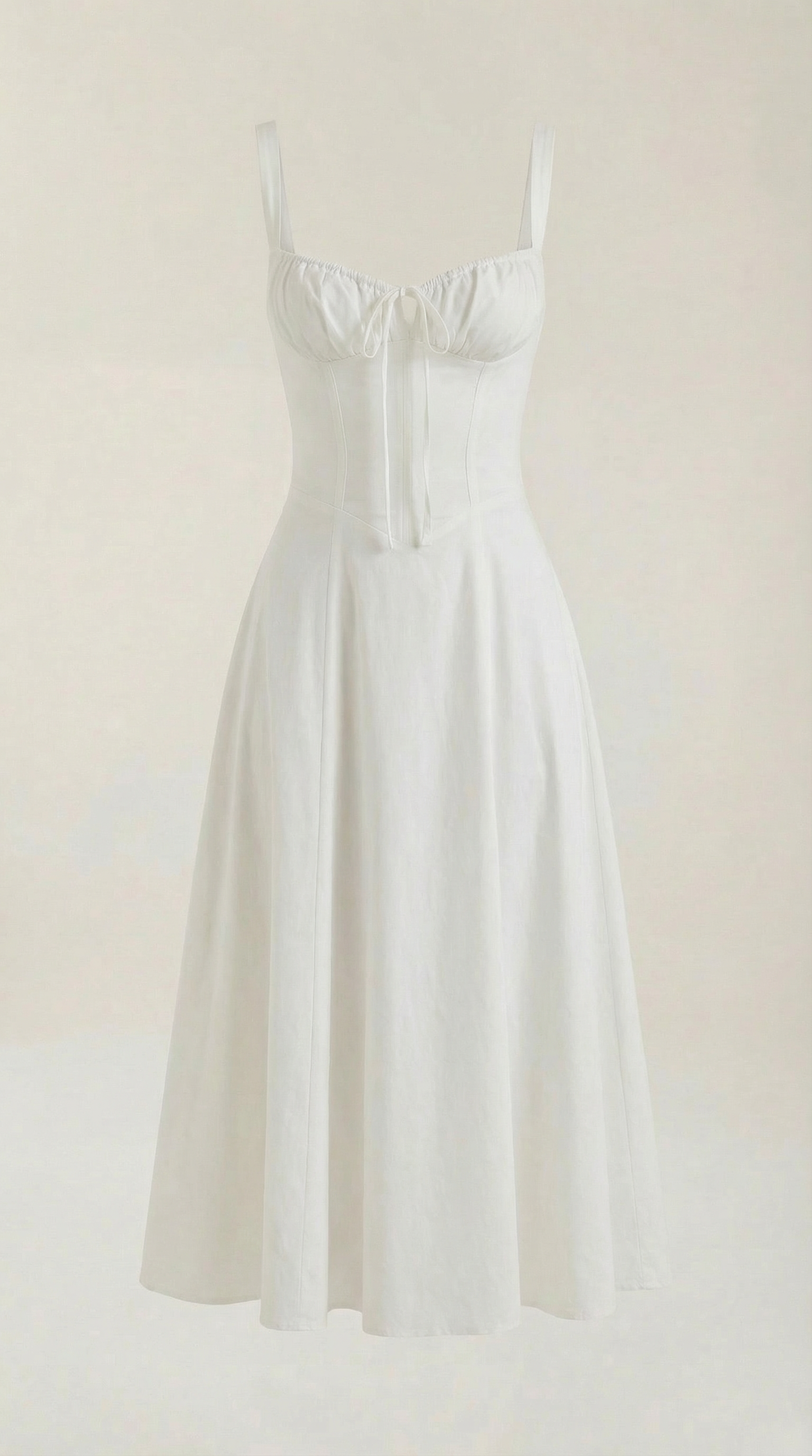 Vestido midi con cordones Jade